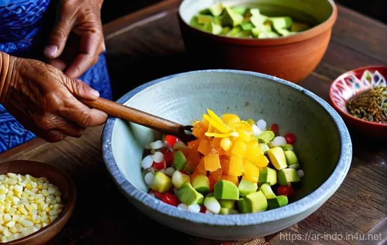 인도네시아의 스트리트 푸드 - **Prompt:** "A vibrant and bustling Indonesian street food market at sunset. Numerous diverse food s...